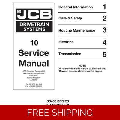 JCB DRIVETRAIN SYSTEM SS400 SERIES SERVICE REPAIR MANUA JCB DRIVETRAIN SYSTEM SS400 SERIES SERVICE REPAIR MANUA